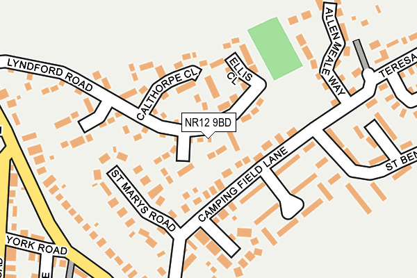 NR12 9BD map - OS OpenMap – Local (Ordnance Survey)