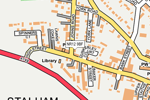NR12 9BF map - OS OpenMap – Local (Ordnance Survey)
