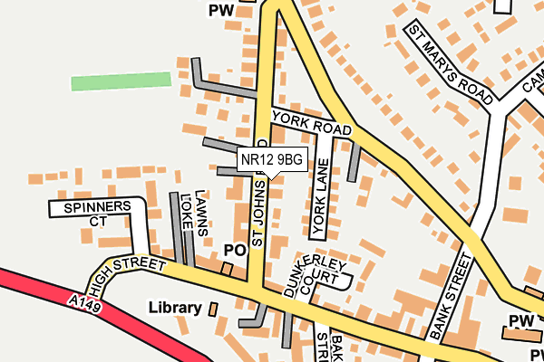 NR12 9BG map - OS OpenMap – Local (Ordnance Survey)