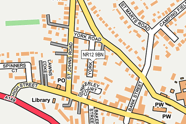 NR12 9BN map - OS OpenMap – Local (Ordnance Survey)