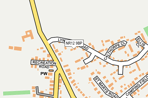 NR12 9BP map - OS OpenMap – Local (Ordnance Survey)