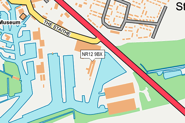 NR12 9BX map - OS OpenMap – Local (Ordnance Survey)