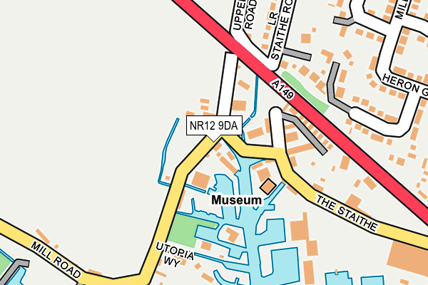 NR12 9DA map - OS OpenMap – Local (Ordnance Survey)