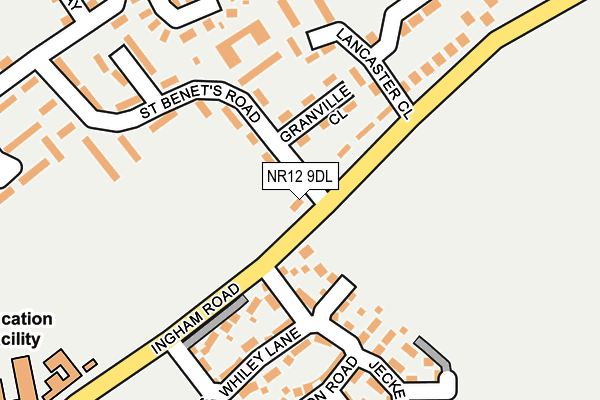 NR12 9DL map - OS OpenMap – Local (Ordnance Survey)