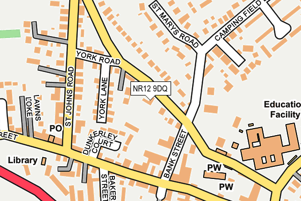 NR12 9DQ map - OS OpenMap – Local (Ordnance Survey)