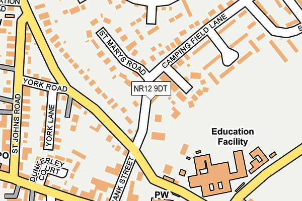 NR12 9DT map - OS OpenMap – Local (Ordnance Survey)