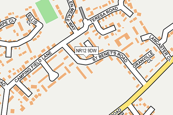NR12 9DW map - OS OpenMap – Local (Ordnance Survey)