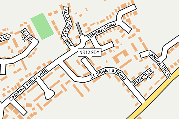 NR12 9DY map - OS OpenMap – Local (Ordnance Survey)