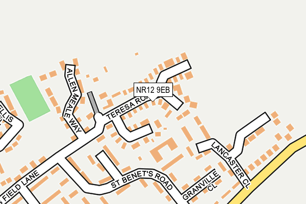 NR12 9EB map - OS OpenMap – Local (Ordnance Survey)