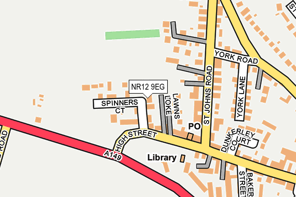 NR12 9EG map - OS OpenMap – Local (Ordnance Survey)