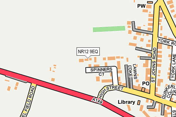 NR12 9EQ map - OS OpenMap – Local (Ordnance Survey)