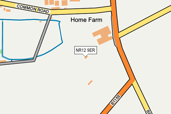 NR12 9ER map - OS OpenMap – Local (Ordnance Survey)