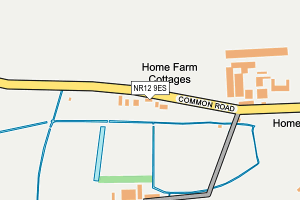 NR12 9ES map - OS OpenMap – Local (Ordnance Survey)