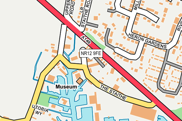 NR12 9FE map - OS OpenMap – Local (Ordnance Survey)