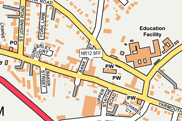 NR12 9FF map - OS OpenMap – Local (Ordnance Survey)