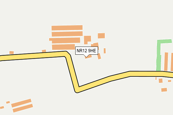 NR12 9HE map - OS OpenMap – Local (Ordnance Survey)