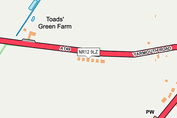 NR12 9LZ map - OS OpenMap – Local (Ordnance Survey)