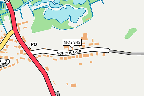 NR12 9NG map - OS OpenMap – Local (Ordnance Survey)