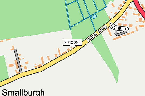 NR12 9NH map - OS OpenMap – Local (Ordnance Survey)