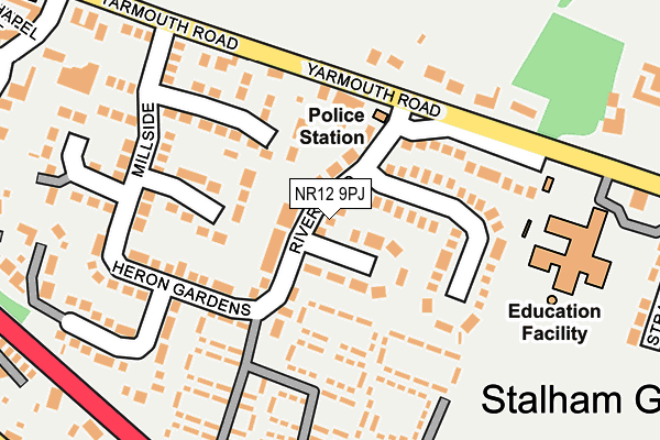 NR12 9PJ map - OS OpenMap – Local (Ordnance Survey)