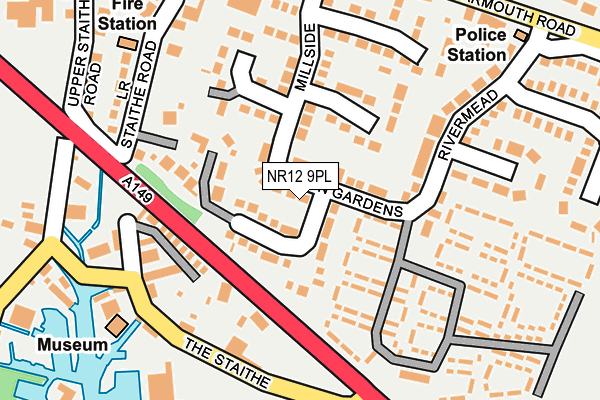 NR12 9PL map - OS OpenMap – Local (Ordnance Survey)
