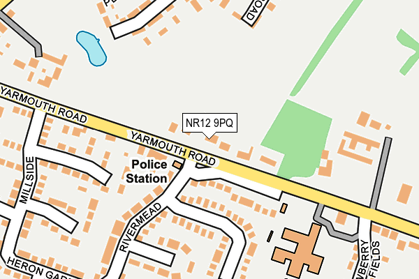 NR12 9PQ map - OS OpenMap – Local (Ordnance Survey)