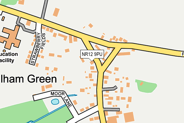 NR12 9PU map - OS OpenMap – Local (Ordnance Survey)