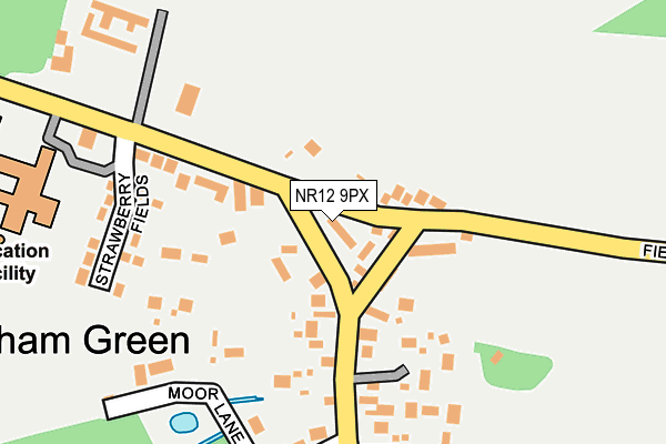NR12 9PX map - OS OpenMap – Local (Ordnance Survey)