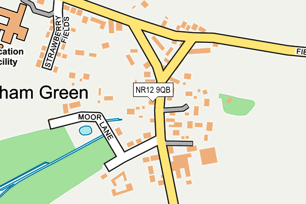 NR12 9QB map - OS OpenMap – Local (Ordnance Survey)