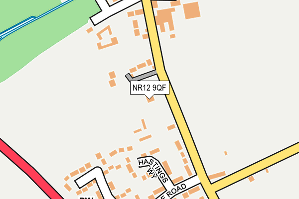 NR12 9QF map - OS OpenMap – Local (Ordnance Survey)