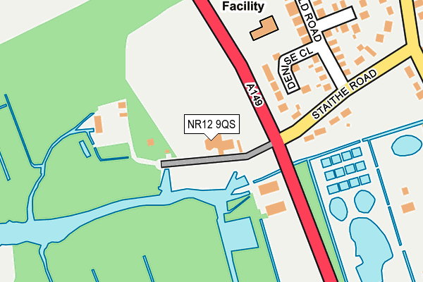 NR12 9QS map - OS OpenMap – Local (Ordnance Survey)
