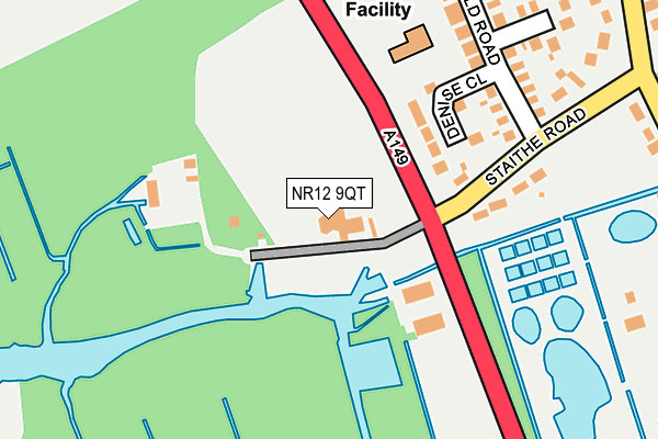 NR12 9QT map - OS OpenMap – Local (Ordnance Survey)