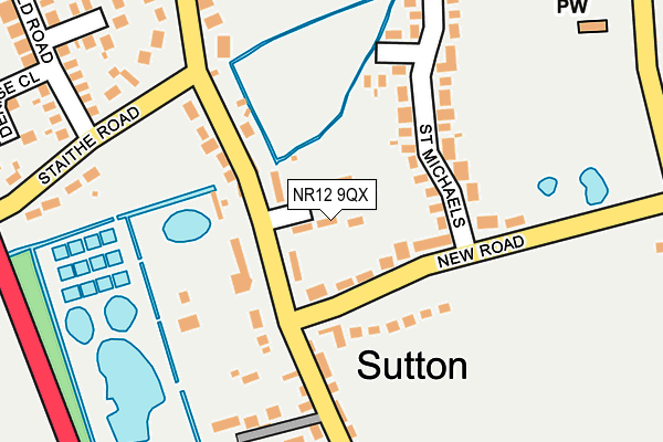 NR12 9QX map - OS OpenMap – Local (Ordnance Survey)