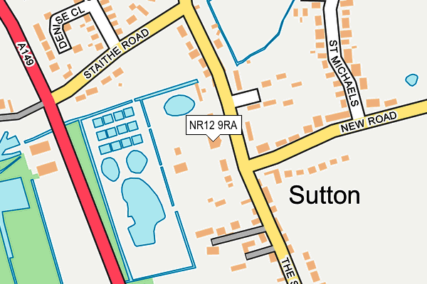 NR12 9RA map - OS OpenMap – Local (Ordnance Survey)