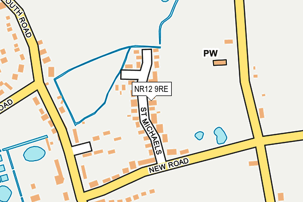 NR12 9RE map - OS OpenMap – Local (Ordnance Survey)