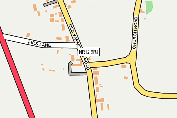 NR12 9RJ map - OS OpenMap – Local (Ordnance Survey)