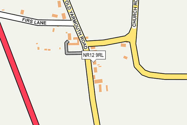 NR12 9RL map - OS OpenMap – Local (Ordnance Survey)