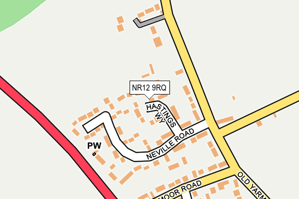 NR12 9RQ map - OS OpenMap – Local (Ordnance Survey)