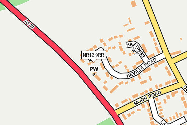 NR12 9RR map - OS OpenMap – Local (Ordnance Survey)