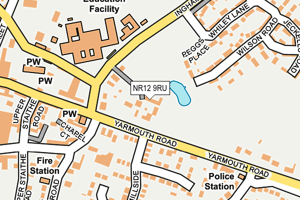 NR12 9RU map - OS OpenMap – Local (Ordnance Survey)