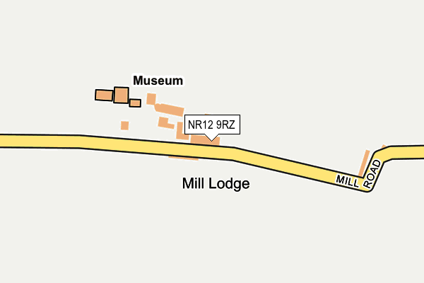 NR12 9RZ map - OS OpenMap – Local (Ordnance Survey)