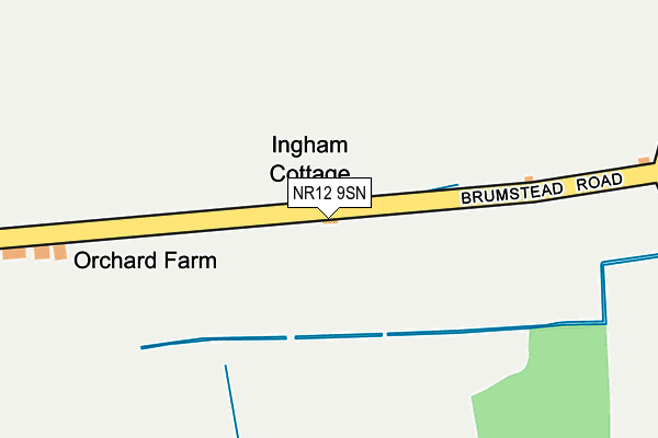 NR12 9SN map - OS OpenMap – Local (Ordnance Survey)