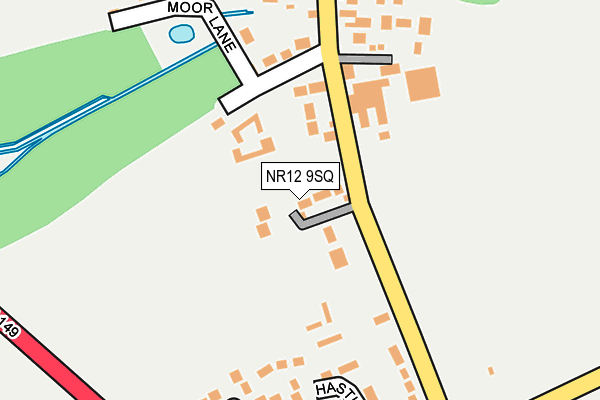 NR12 9SQ map - OS OpenMap – Local (Ordnance Survey)