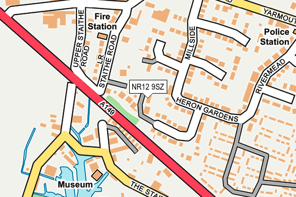 NR12 9SZ map - OS OpenMap – Local (Ordnance Survey)