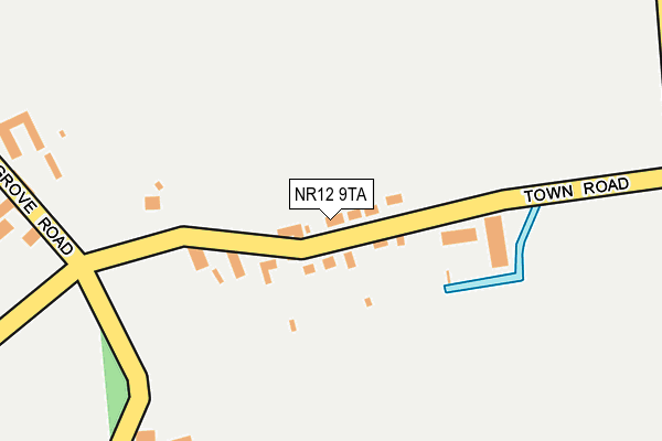 NR12 9TA map - OS OpenMap – Local (Ordnance Survey)