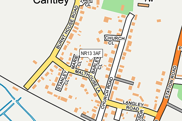NR13 3AF map - OS OpenMap – Local (Ordnance Survey)