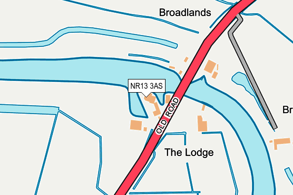 NR13 3AS map - OS OpenMap – Local (Ordnance Survey)