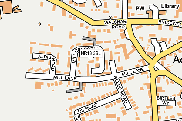 NR13 3BL map - OS OpenMap – Local (Ordnance Survey)