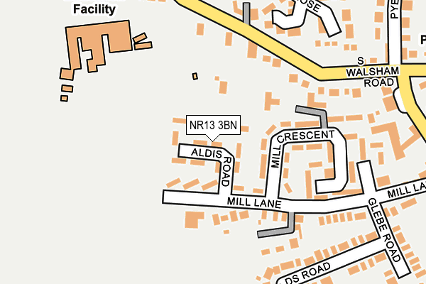 NR13 3BN map - OS OpenMap – Local (Ordnance Survey)
