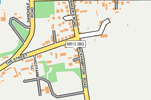 NR13 3BQ map - OS OpenMap – Local (Ordnance Survey)